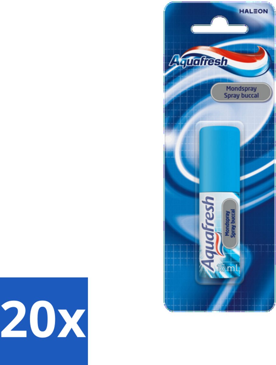 Aquafresh Mondspray 15 ml - Bulkverpakking - 20 stuks