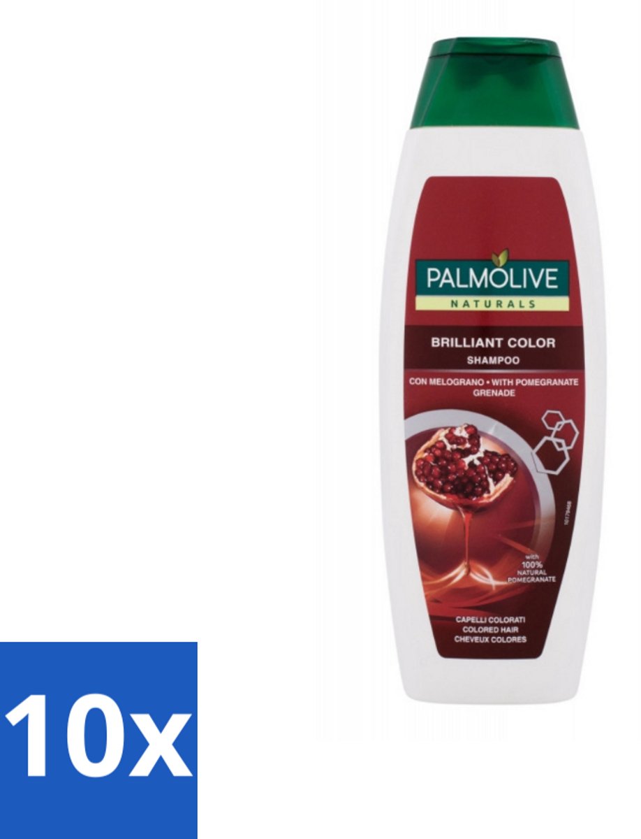 Palmolive Naturals - Shampoo - Brilliant Color - Voor Gekleurd Haar - 350 ml - Bulkverpakking - 10 stuks