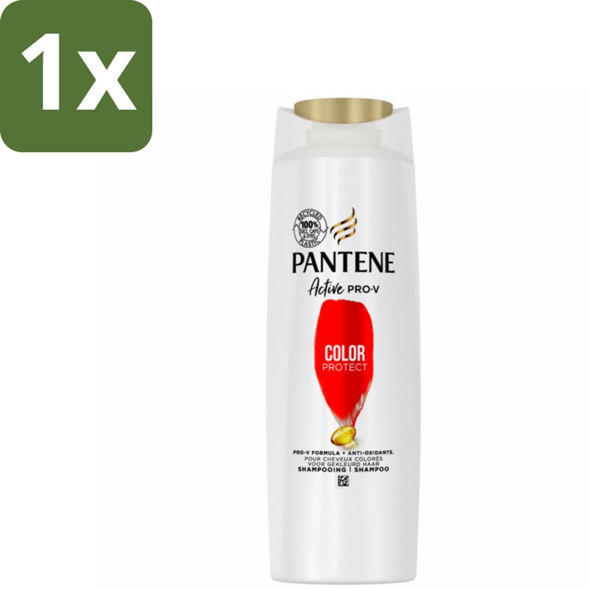 1 x Pantene - Shampoo - Color Protect Volume - Kleurbehoud en Volume - Voor Gekleurd Haar - 225 ml - Kleurbehoud - Volume - Gekleurd Haar - Bescherming - Pro-V