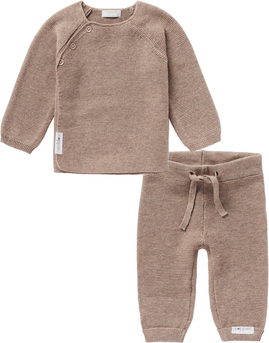 Noppies - Kledingset - 2delig - Broek Grover - Trui Pino - Taupe - Maat 68