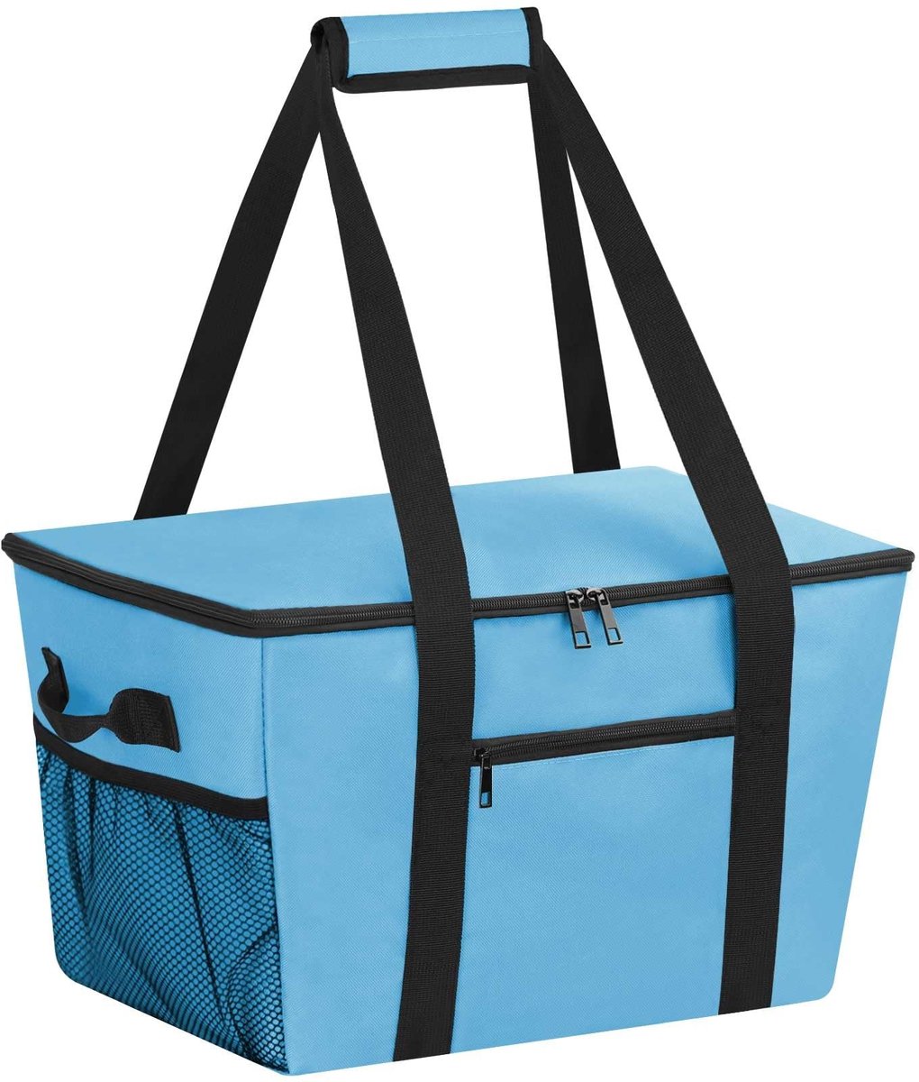 Solidchoice - Grote Cooler Bag van Polyester - Vouwbare Picknicktas, Blauw