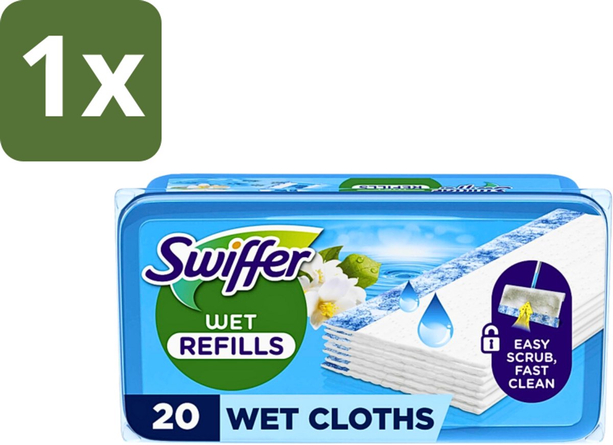 1 x Swiffer - Wet Vloerdoekjes Citrus - Navulling - 10 Doekjes - Vloerdoekjes Citrus - Vloerdoekjes Wet - Vloerdoekjes Navulling - Vloerdoekjes Citrusgeur - Vloerdoekjes Voor Tegels