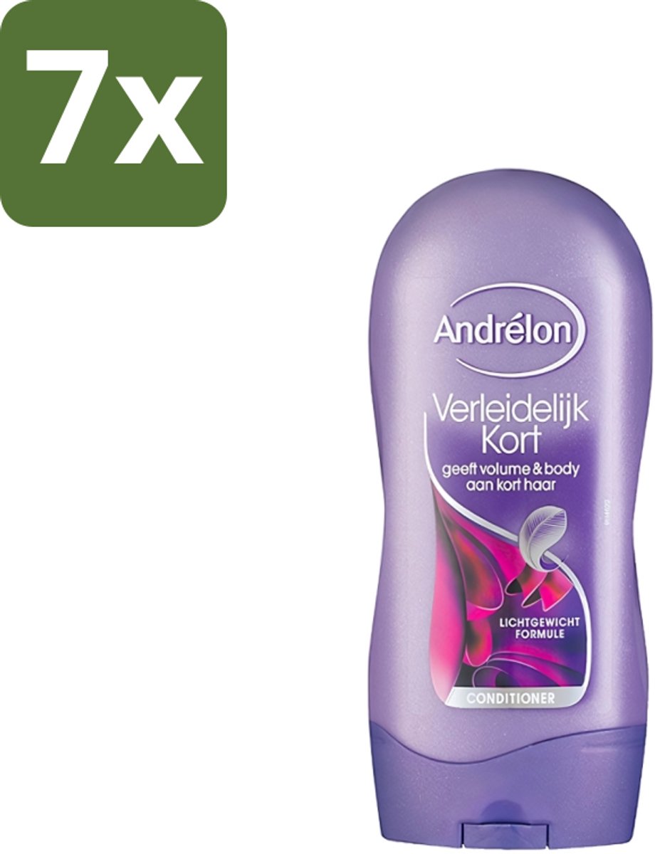 7 x Andrélon - Verleidelijk Kort - Conditioner - Voor Kort Haar - 300 ml - Kort Haar Conditioner - Volume Voor Kort Haar - Verzorging Kort Haar - Luchtig Haar - Soepel Haar