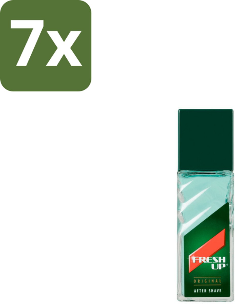 7 x Fresh-Up After Shave Depper 100 ml - Aftershave Lotion - Depper Aftershave - Scheren Aftershave - Huid Verzorging - Menthol Aftershave