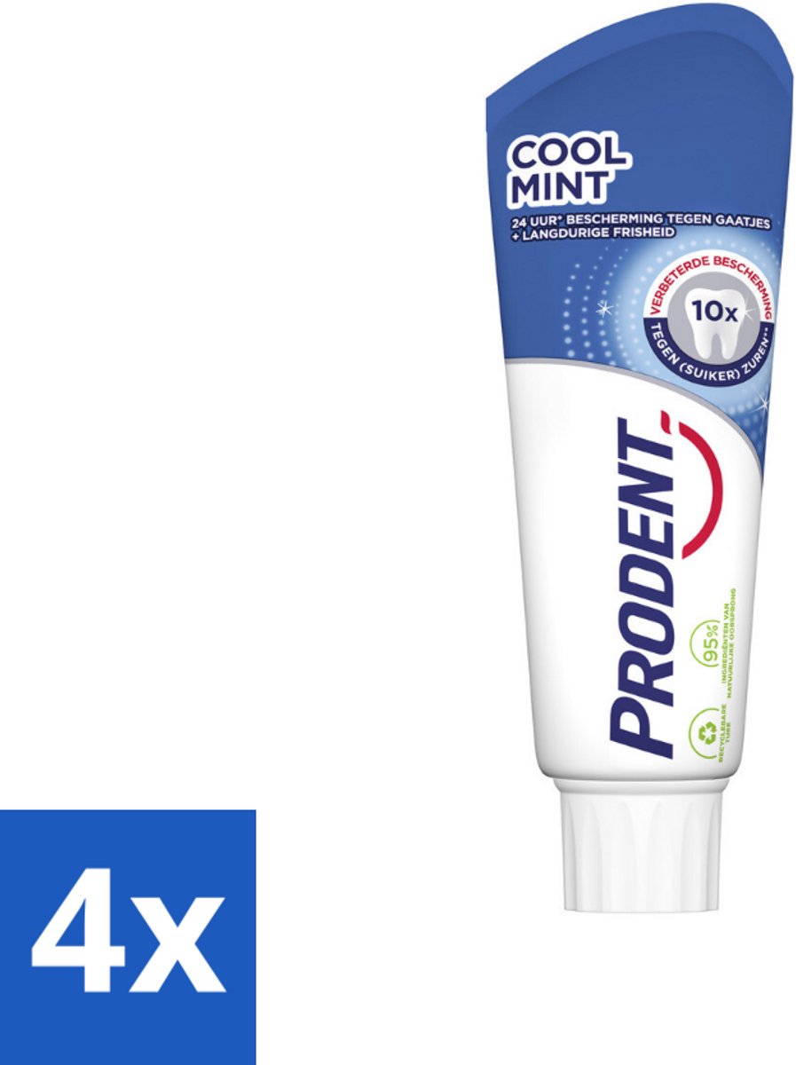 Prodent Tandpasta Cool Mint 75 ml - Voordeelverpakking - 4 stuks