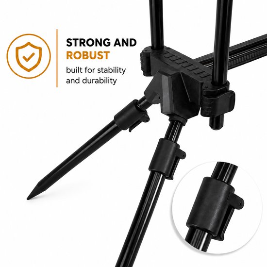 Fish-Xpro Deluxe Rodpod Set - Voor 3 Hengels - Met Beetmelders en Swingers van Fish-Xpro — afbeelding 4