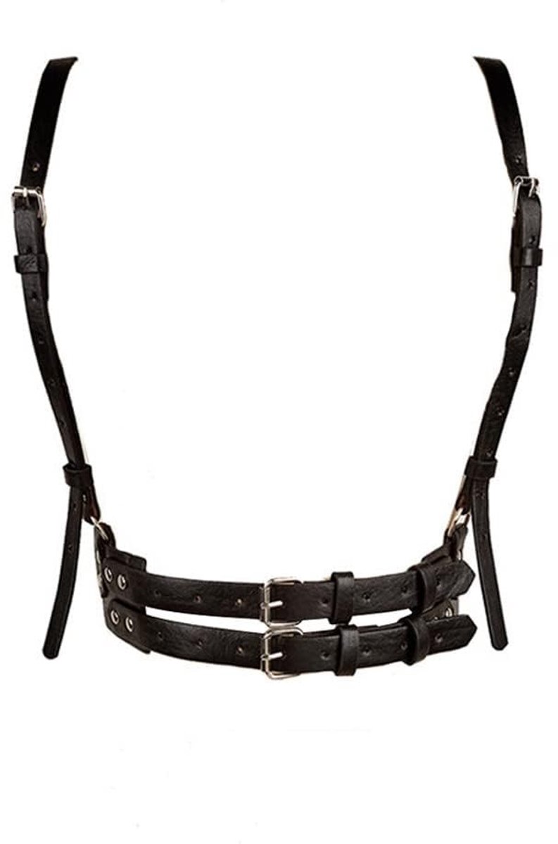 Elzusha - Punk Lederen Body Chain Harness voor Cosplay en Feestjes