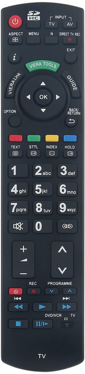 Elzusha - Vervangende Afstandsbediening voor Panasonic Televisies