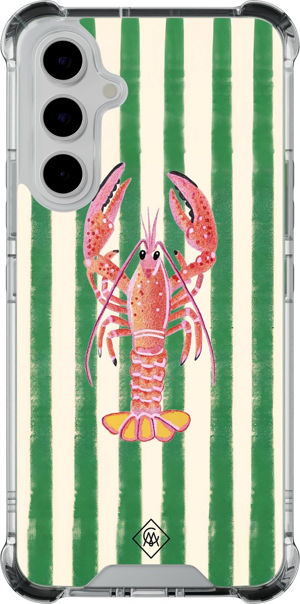 Casimoda® hoesje - Geschikt voor Samsung Galaxy A55 - Kreeft - Shockproof case - Extra sterk - - Multi, Transparant
