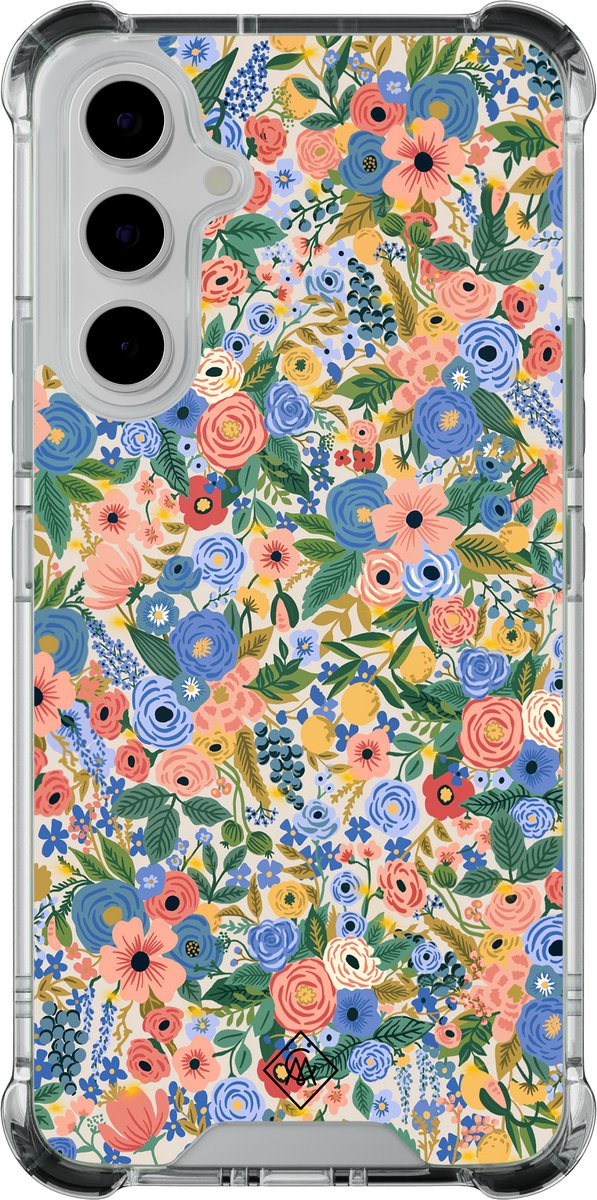 Casimoda® hoesje - Geschikt voor Samsung Galaxy A55 - Blue Gardens - Shockproof case - Extra sterk - - Multi, Transparant