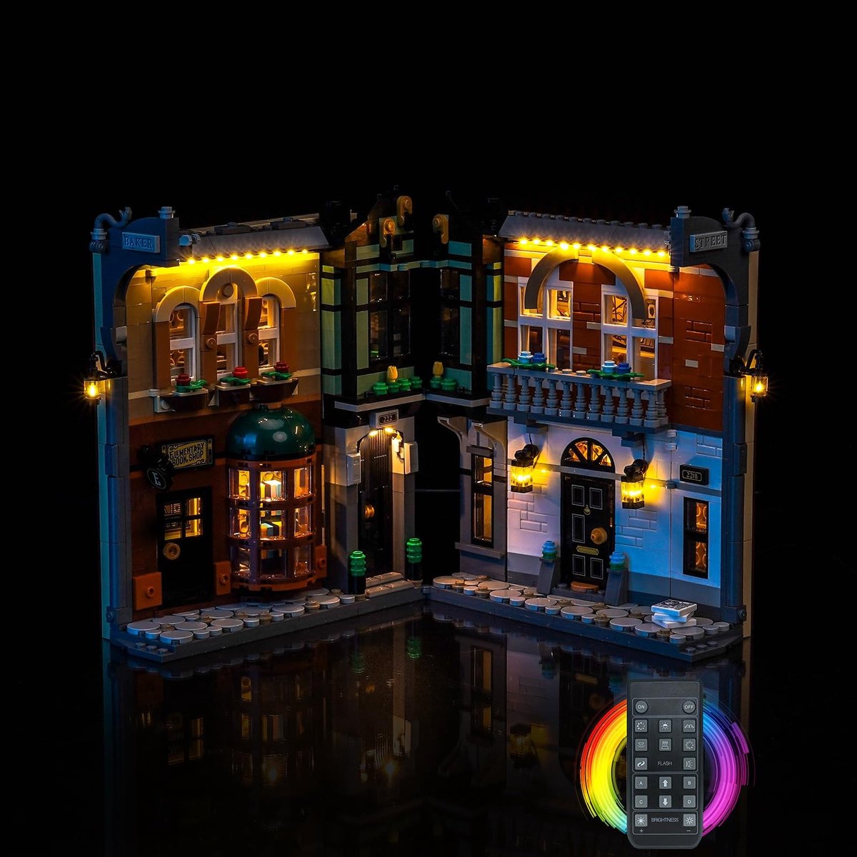 Elzusha - Remote Control LED Verlichting Set voor Lego Sherlock Holmes 10351