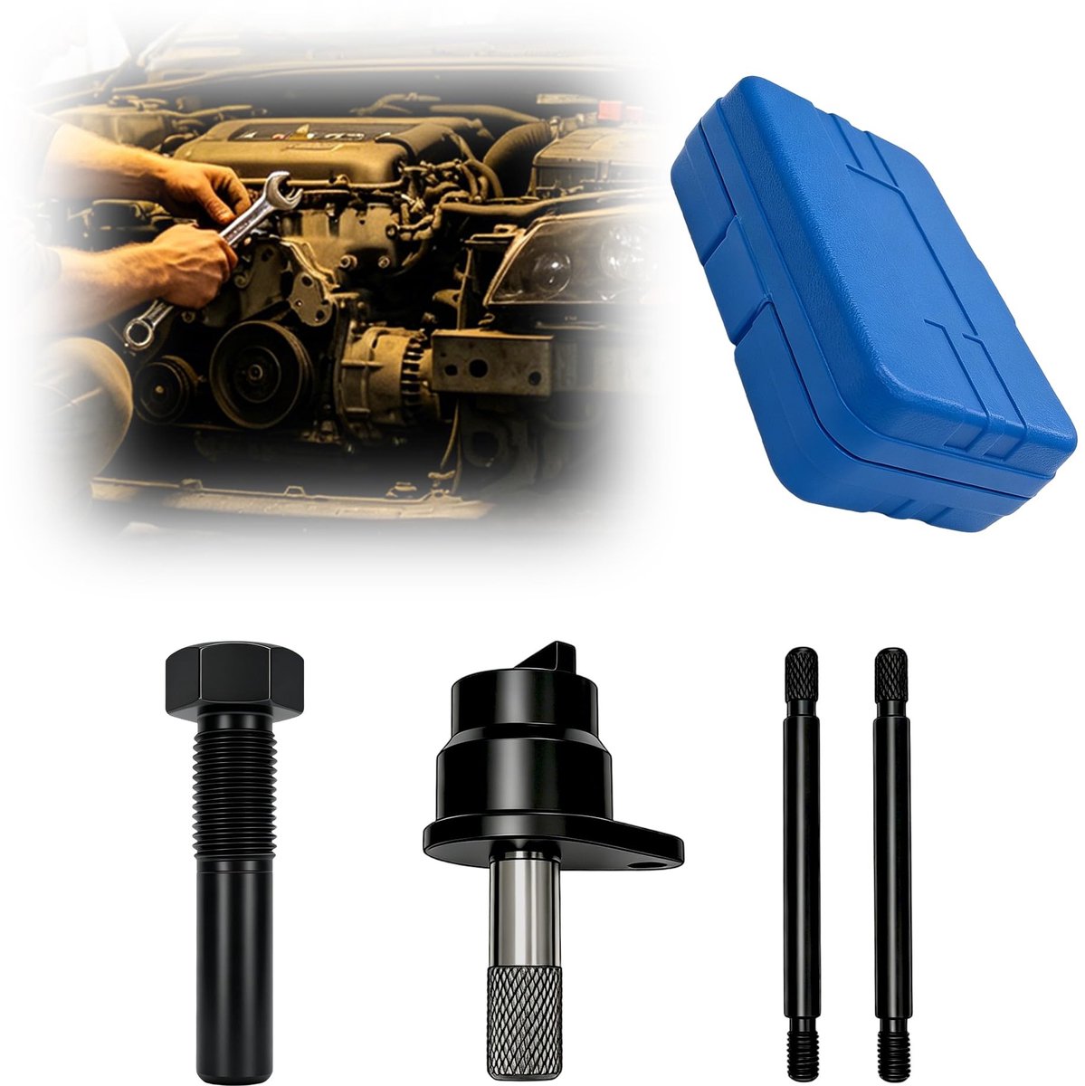 Elzusha - Tandriemengereedschap voor VW Audi Seat 1.2L - Motor instelgereedschapset
