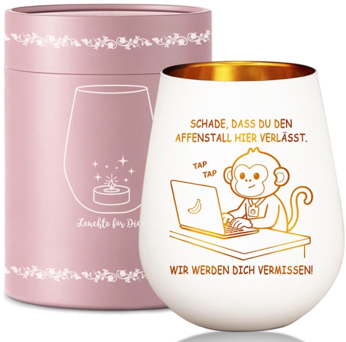 Elzusha - Lantaarn van Glas voor Afscheid met Spreuk