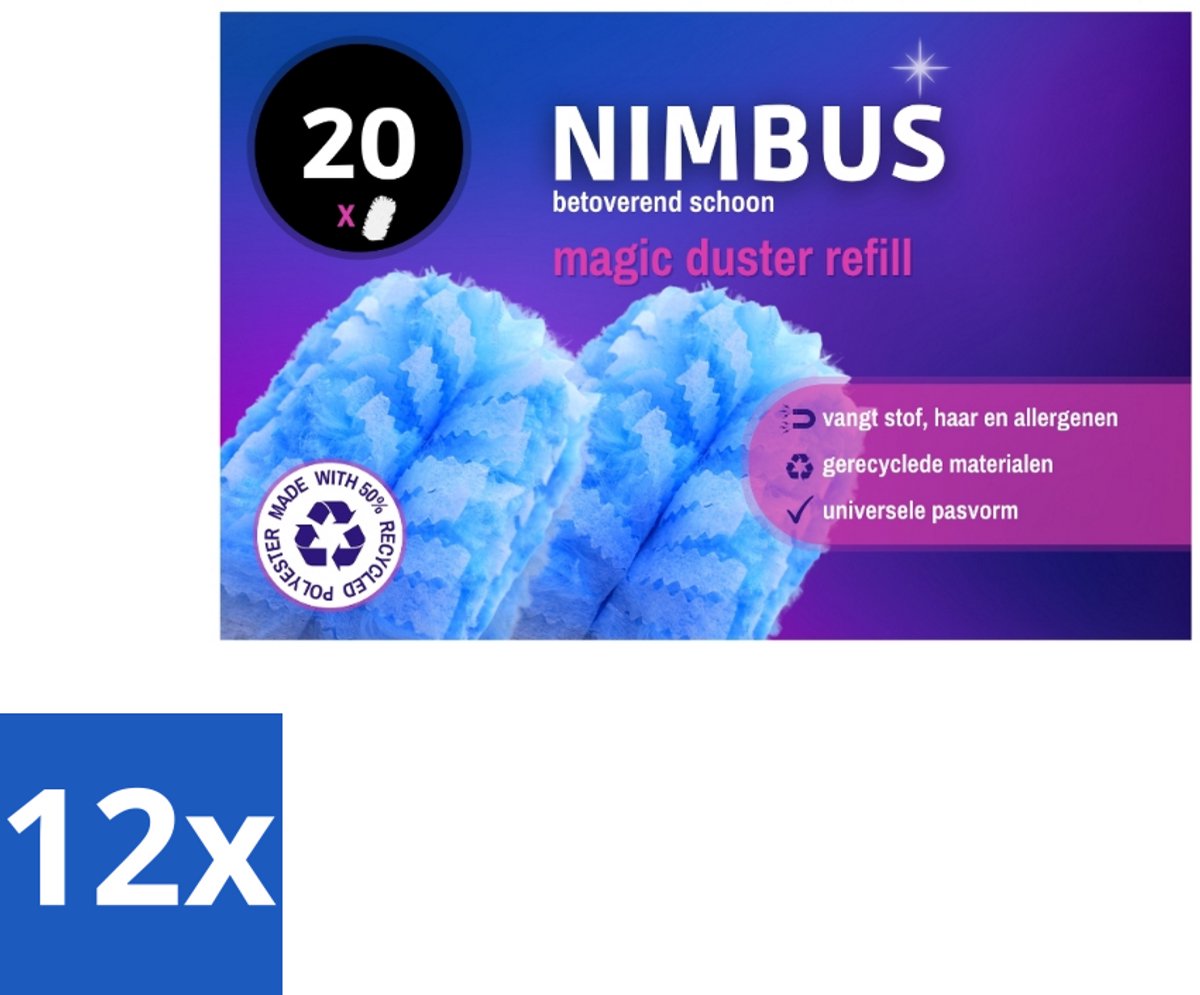 NIMBUS Magic Duster Navulling 20 stuks per verpakking - Voordeelverpakking - 12 stuks