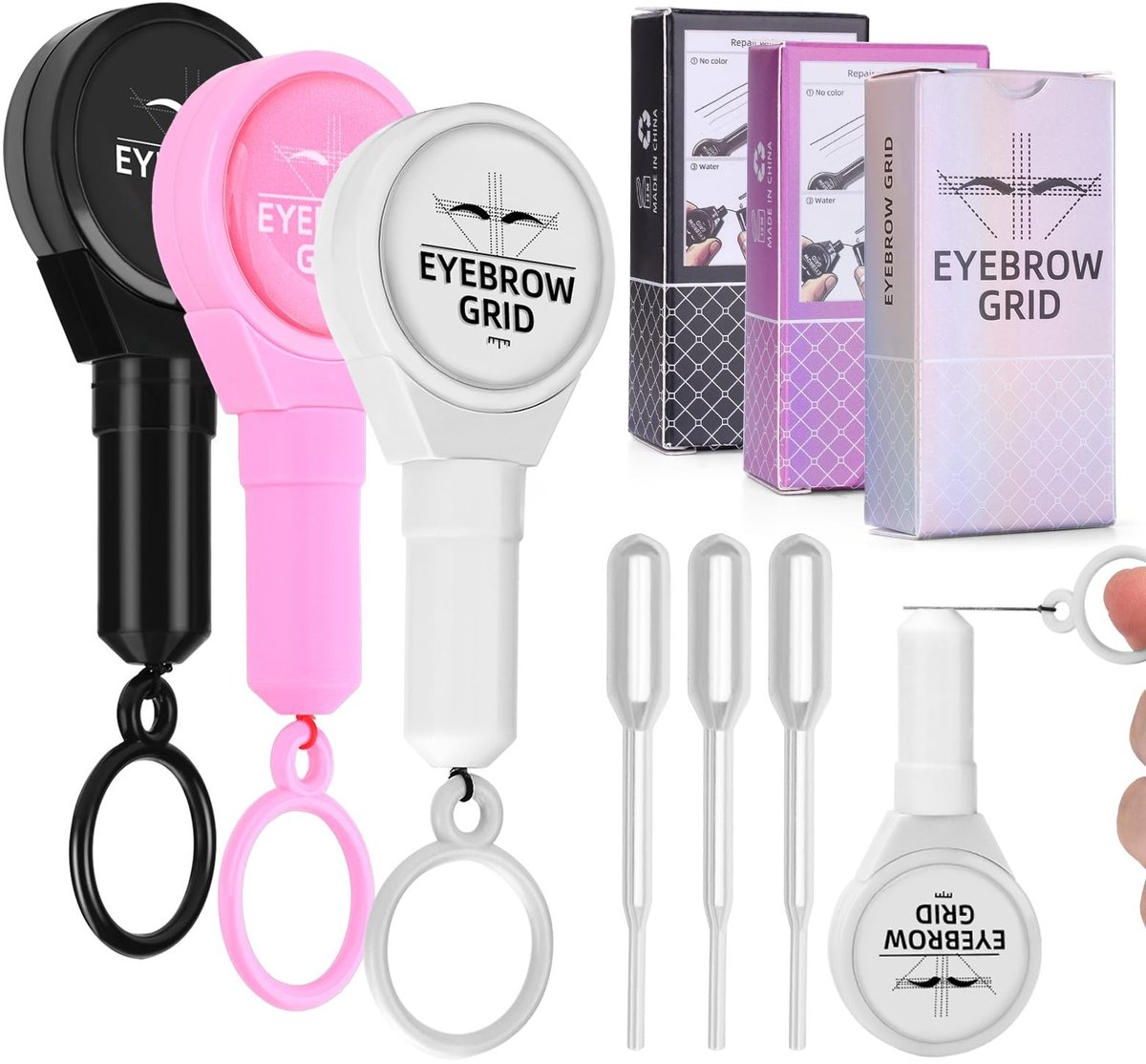 Elzusha - 3 Stuks Eyebrow Mapping String Set