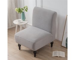 Elzusha - Armless Stoelbekleding, Jacquard Suède, Wasbaar