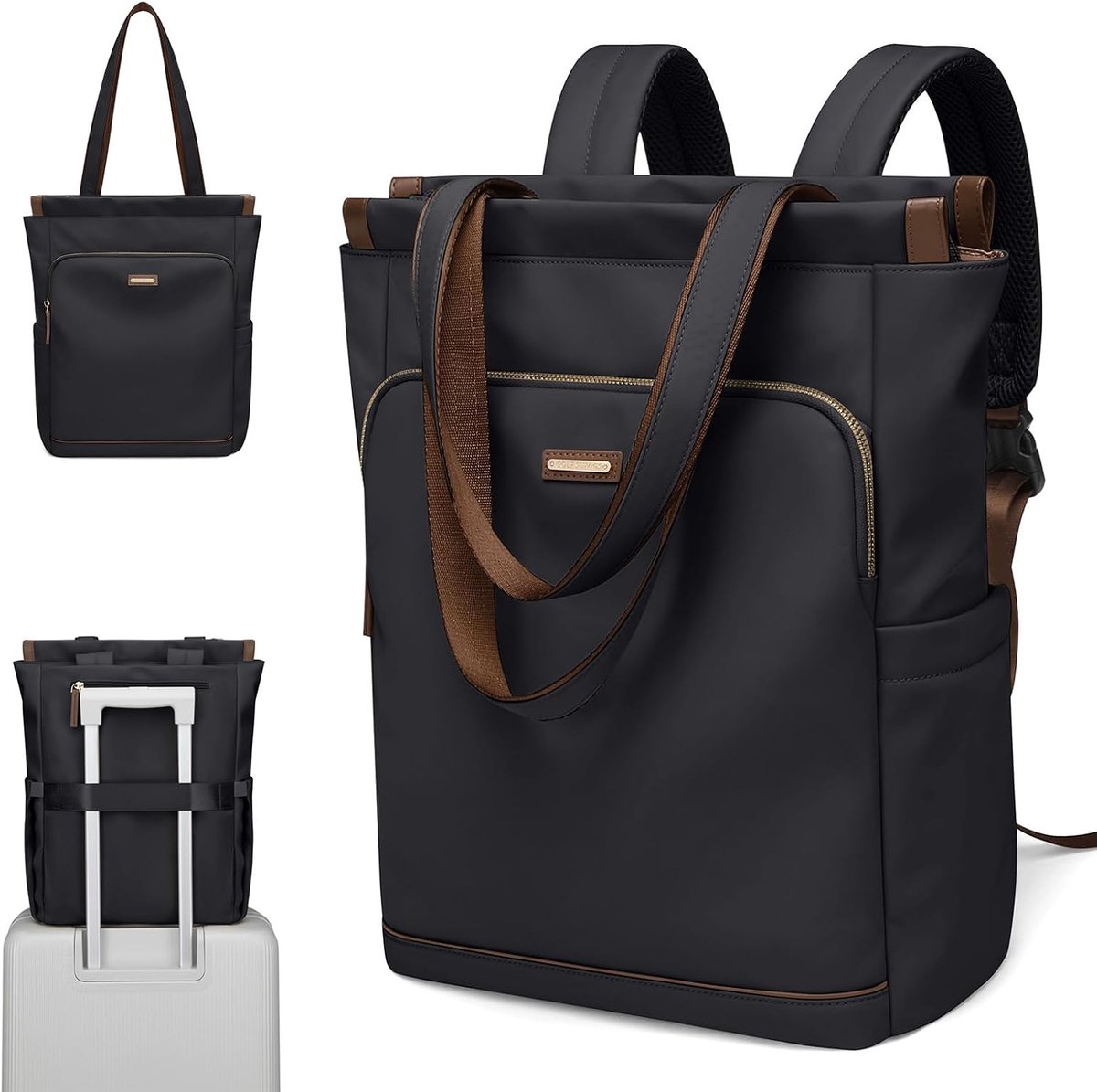 GOLF SUPAGS Converteerbare laptoprugzak voor dames, casual daypack, notebook-handtas voor werk, universiteiten - ShopVlot