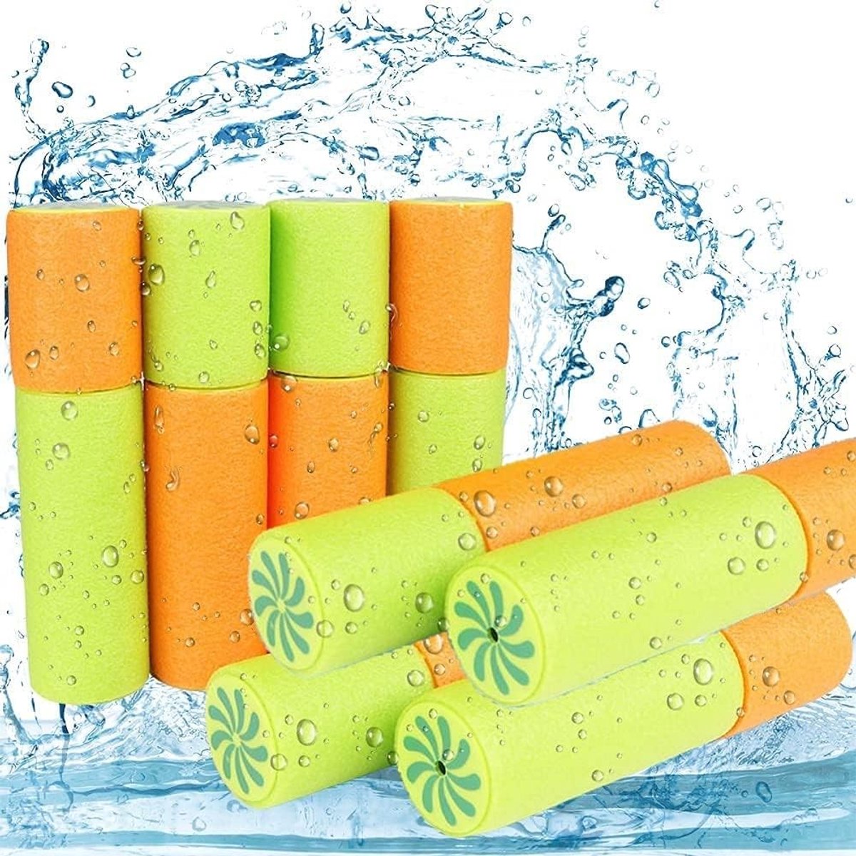 Set van 8 Waterpistolen voor Kinderen - 16 cm Spuitpistolen voor Buiten, Zwembad en Strand, Perfecte Speelgoed voor Zomerplezier