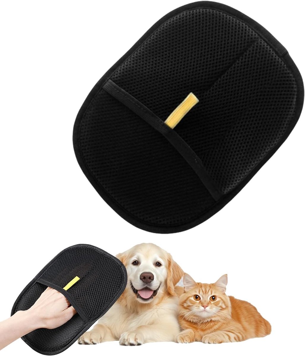 Fur Verzorgingshandschoenen voor Honden en Katten, Herbruikbare Handschoenen voor Vachtverzorging, 24 x 16 cm, Ideaal voor Huisdieren en Vachtverwijdering