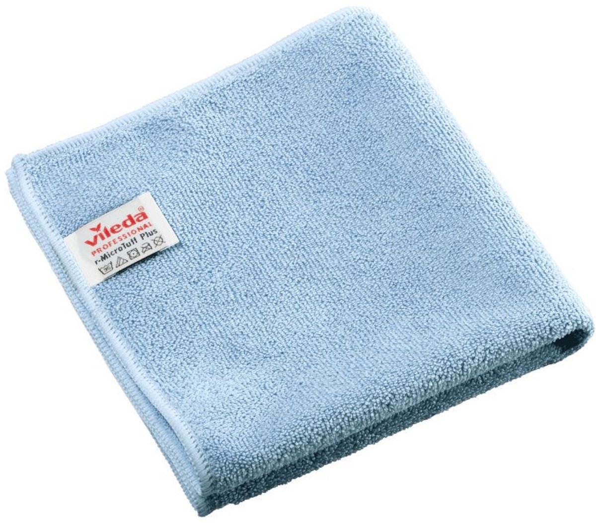 Vileda r-MicroTuff Plus microvezeldoekjes 38x38cm 340 grams blauw - Pak 5 stuks