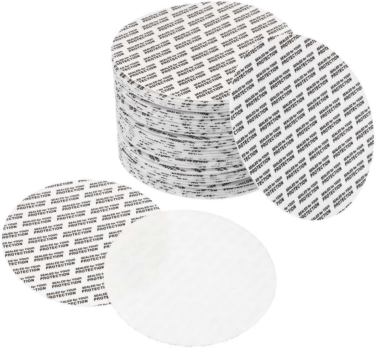 Elzusha - 83mm Drukgevoelige Afdichting 200 Stuks Zelfklevende PS Schuimdeksels