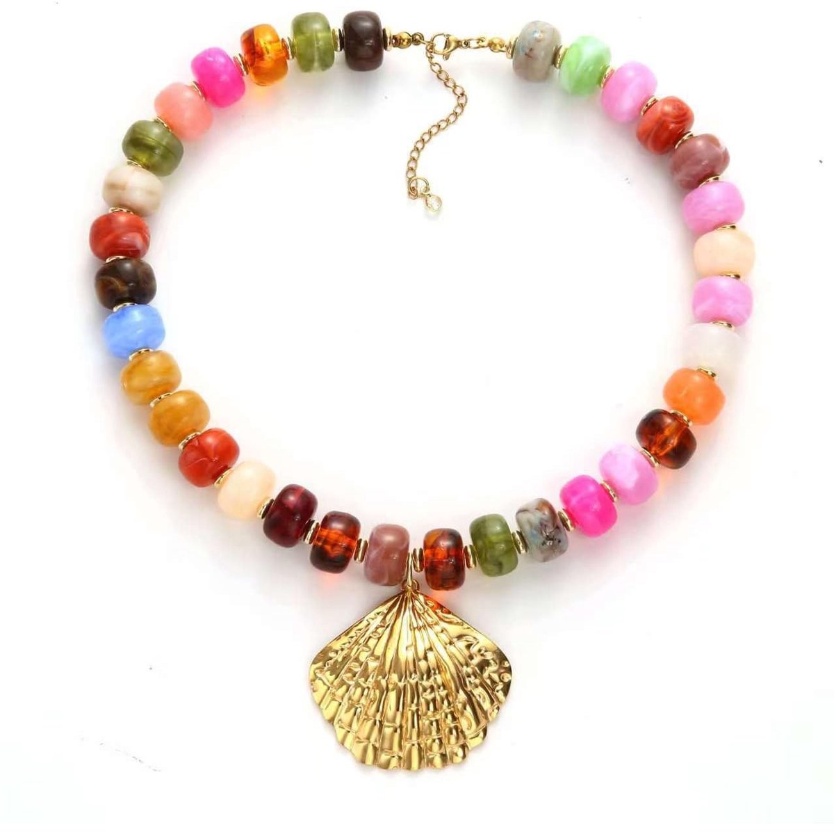 Elzusha - Kleurrijke Kralenketting voor Vrouwen in Boho Stijl