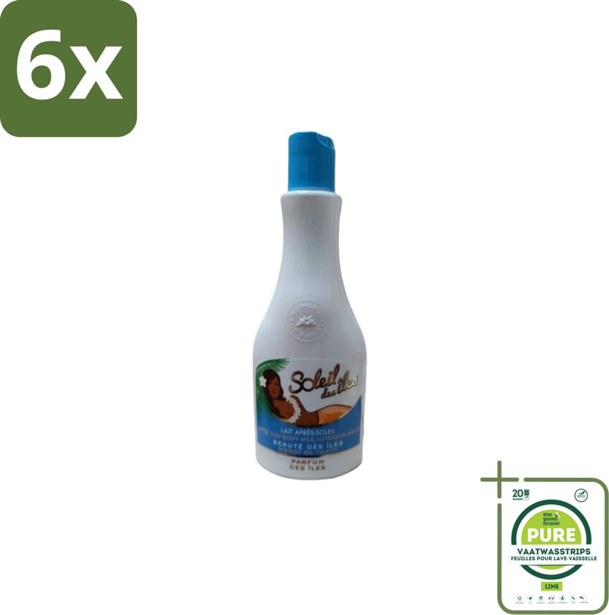 Soleil des Îles – Aftersun Bodymilk – Monoï de Tahiti Kokos – 150 ml - Voordeelverpakking - 6 stuks - Aftersun bodymilk - Monoï Tahiti