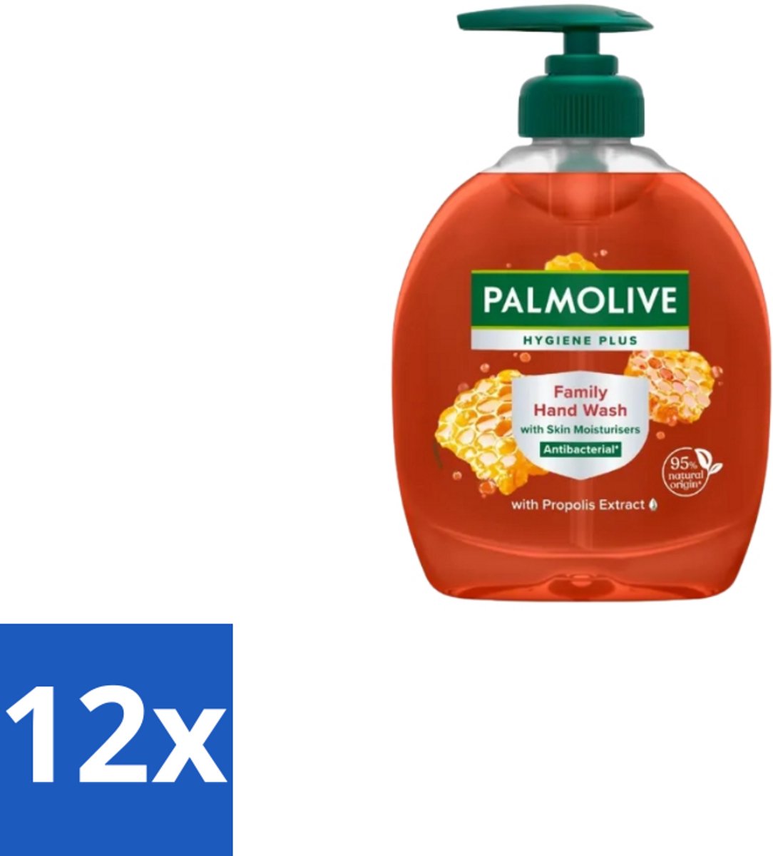 Palmolive Handzeep Hygiëne Plus Family 300 ml - Voordeelverpakking - 12 stuks