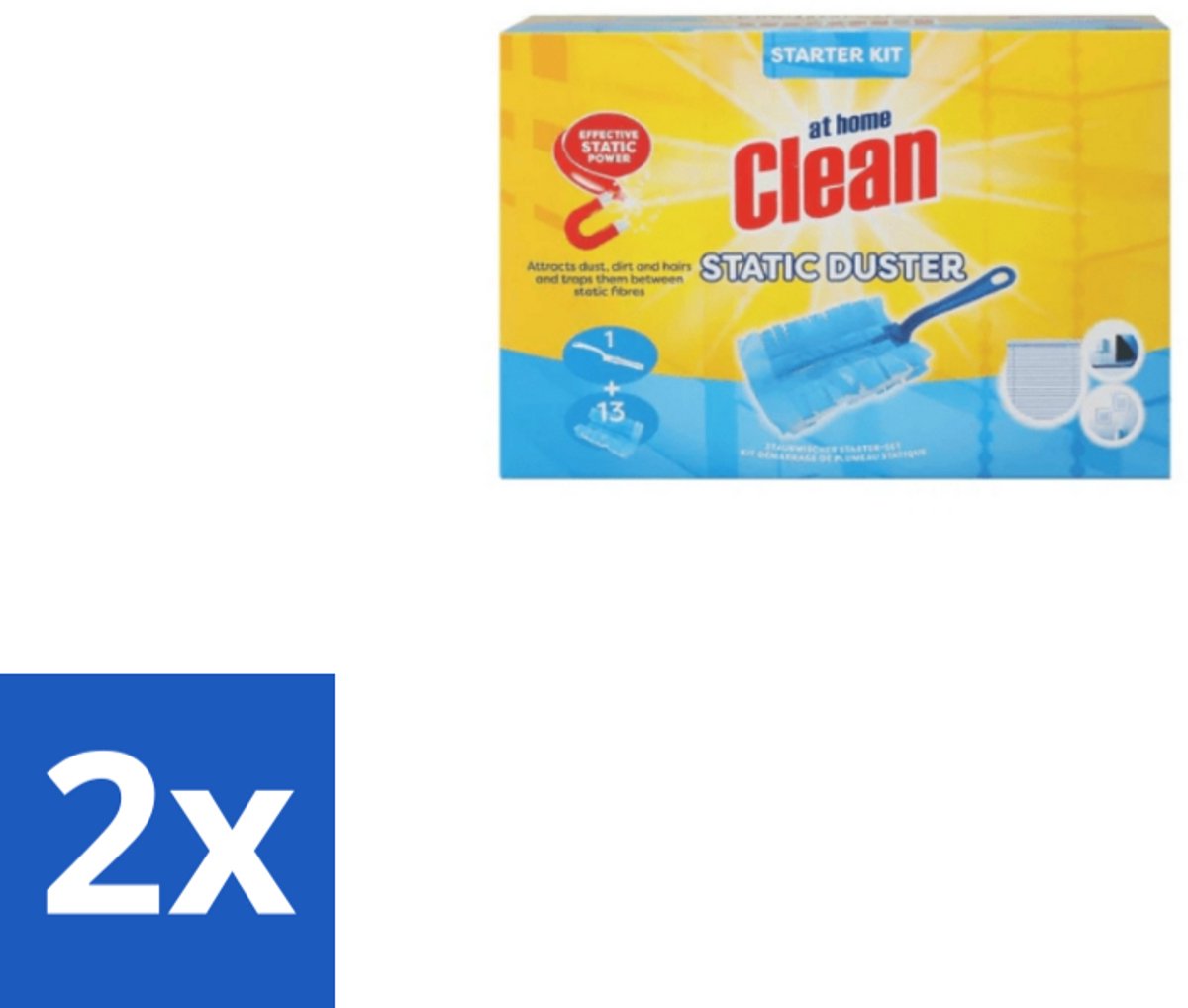 At Home Clean Duster Starter Set 13 Navullingen - Voordeelverpakking - 2 stuks