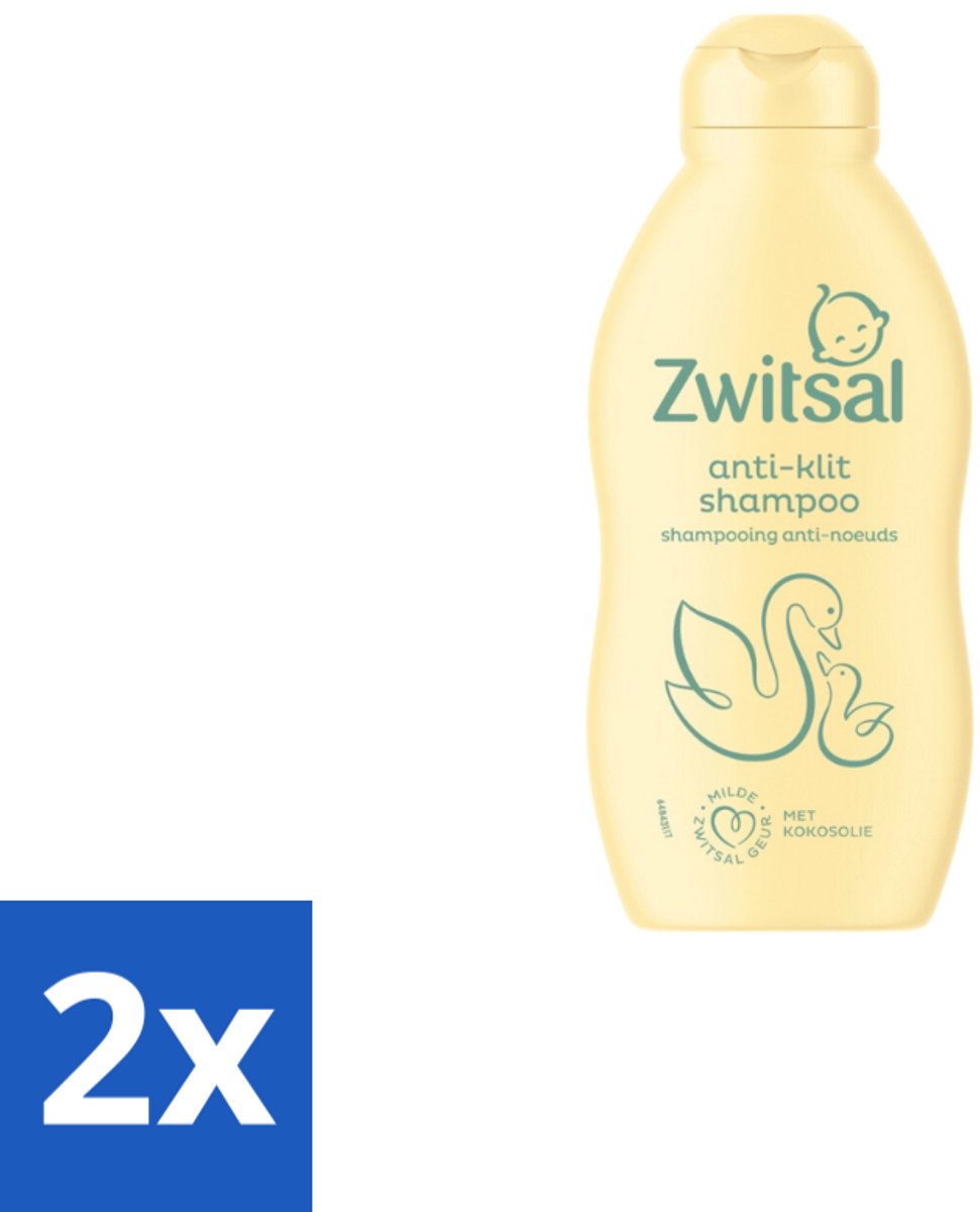 Zwitsal Shampoo Anti-Klit 200 ml - Voordeelverpakking - 2 stuks