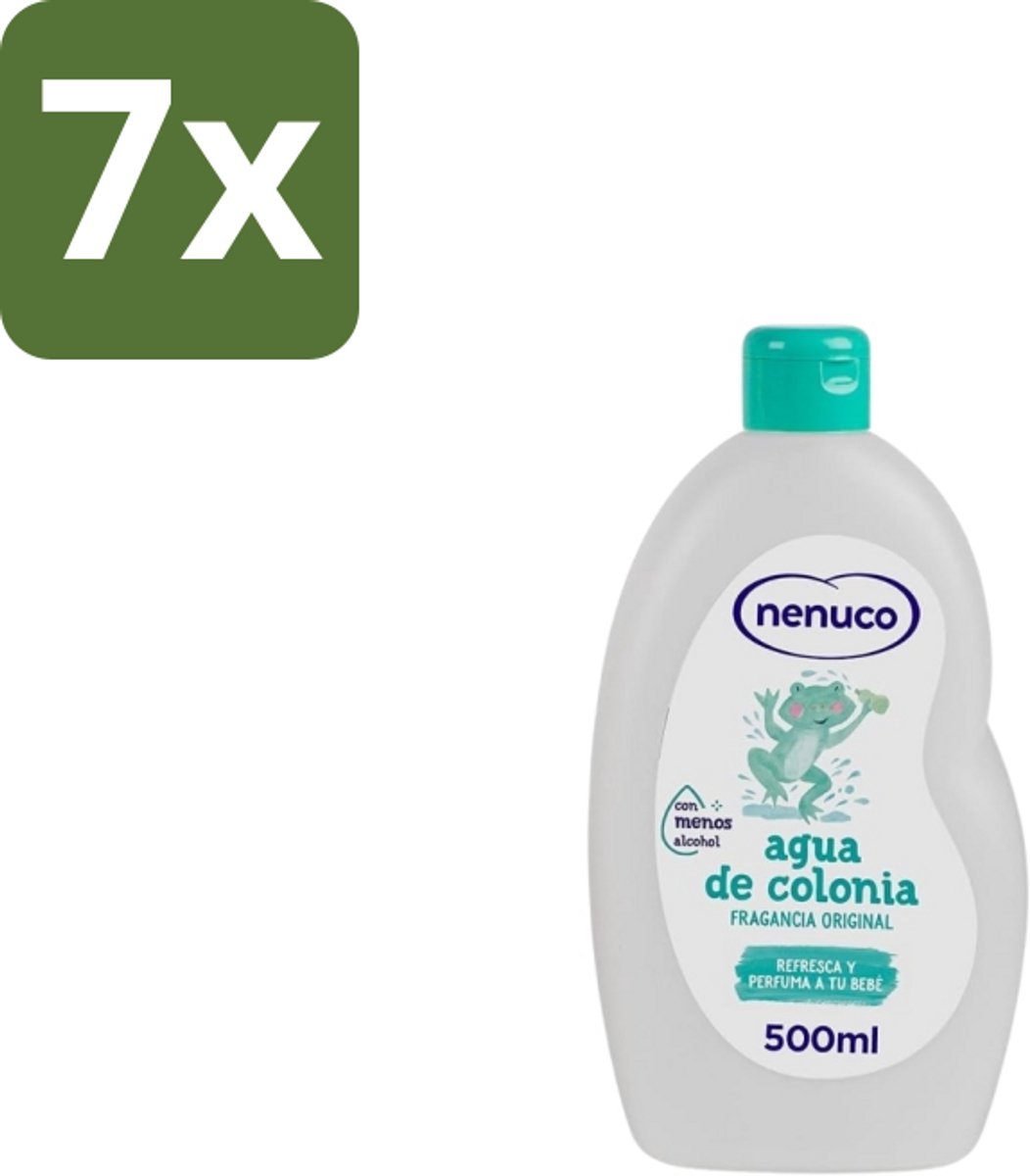 7 x Nenuco – Haarlotion – Agua de Colonia – 500 ml - Agua De Colonia - Kinderparfum - Eau De Cologne - Haarlotion - Geur