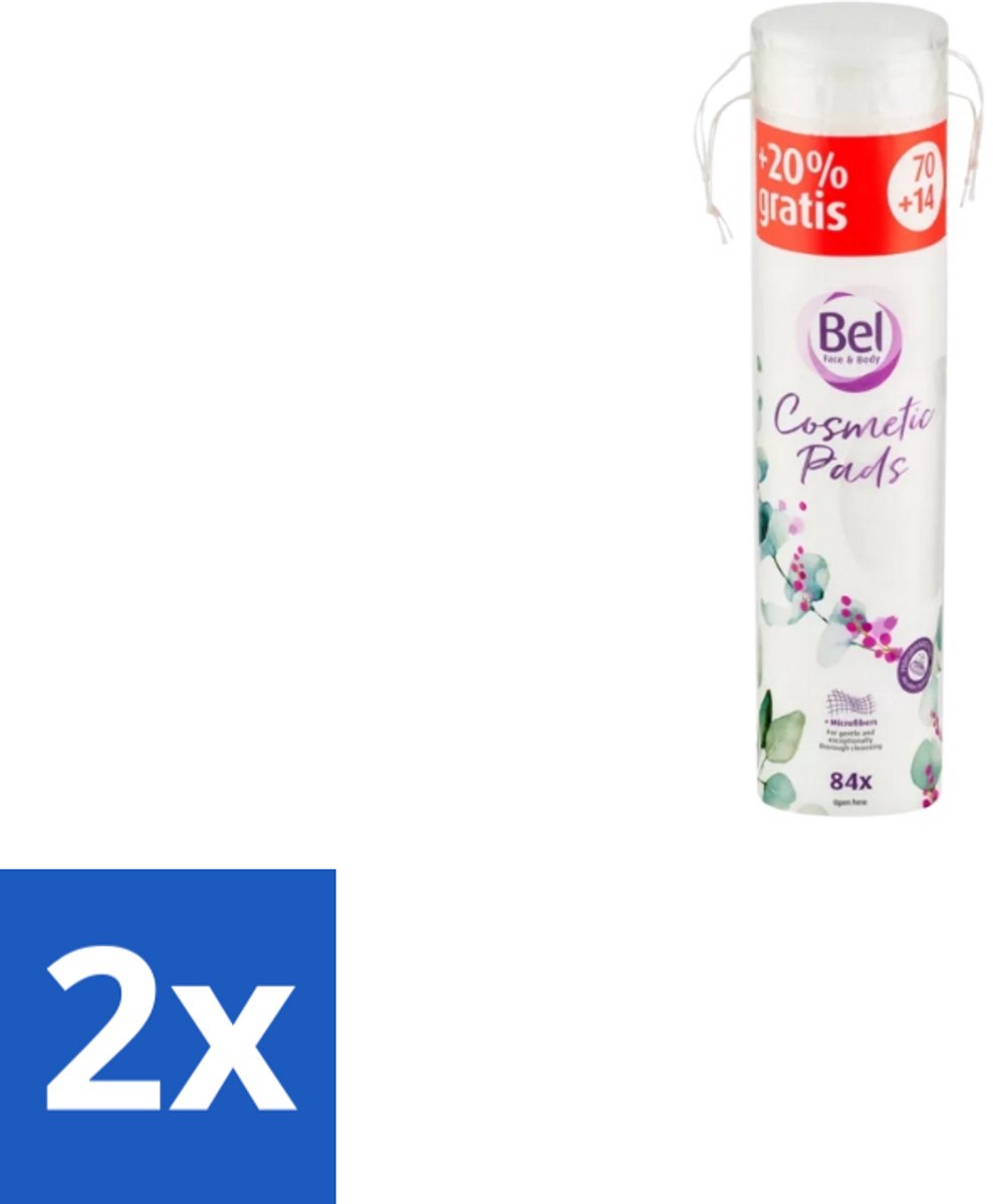 2 x Bel Cosmetic – Make-up Remover Pads – Rond – Zacht & Verzorgend - Gezichtsreiniging - Make-up Verwijderen - Huidverzorging - Make-up Verwijderen - Huidverzorging