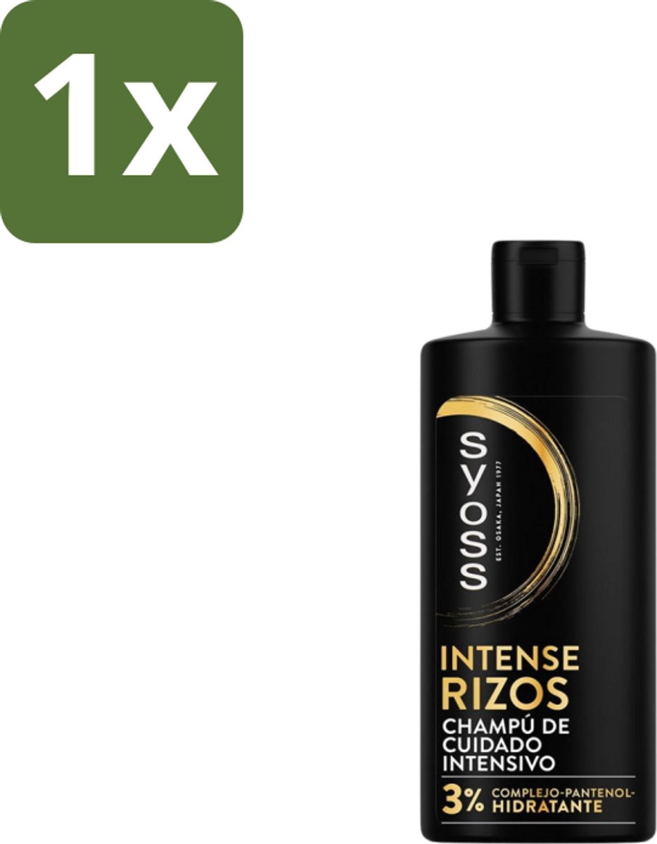 1 x Syoss – Shampoo – Rizos Pro – 440 ml - Krullend Haar - Golvend Haar - Pluisvrij Haar - Definitie Krullen - Veerkracht Haar