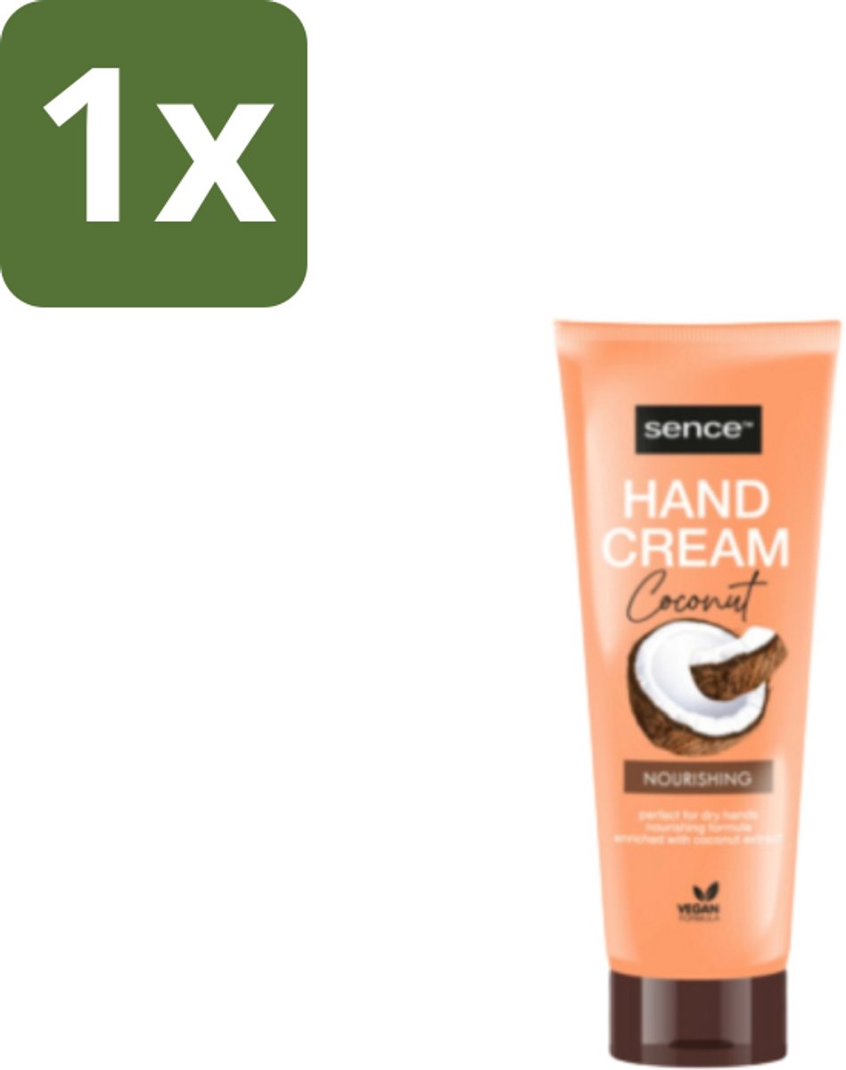 1 x Sence – Handcrème – Coconut Nourishing – 75 ml - Handcrème - Kokosolie - Droge Handen - Hydratatie - Handverzorging