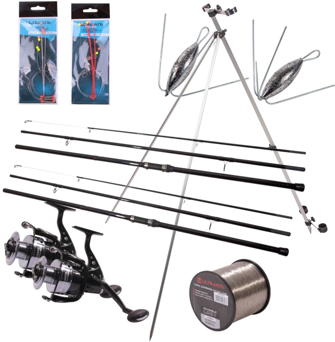 Ultimate Beachforce Strandhengel Set 4.20m - Zeevis Set