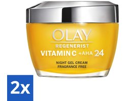 Olay Vitamine C + AHA24 - Nachtcrème - Vernieuwend & Verhelderend - 50 ml - - 2 - 2 stuks