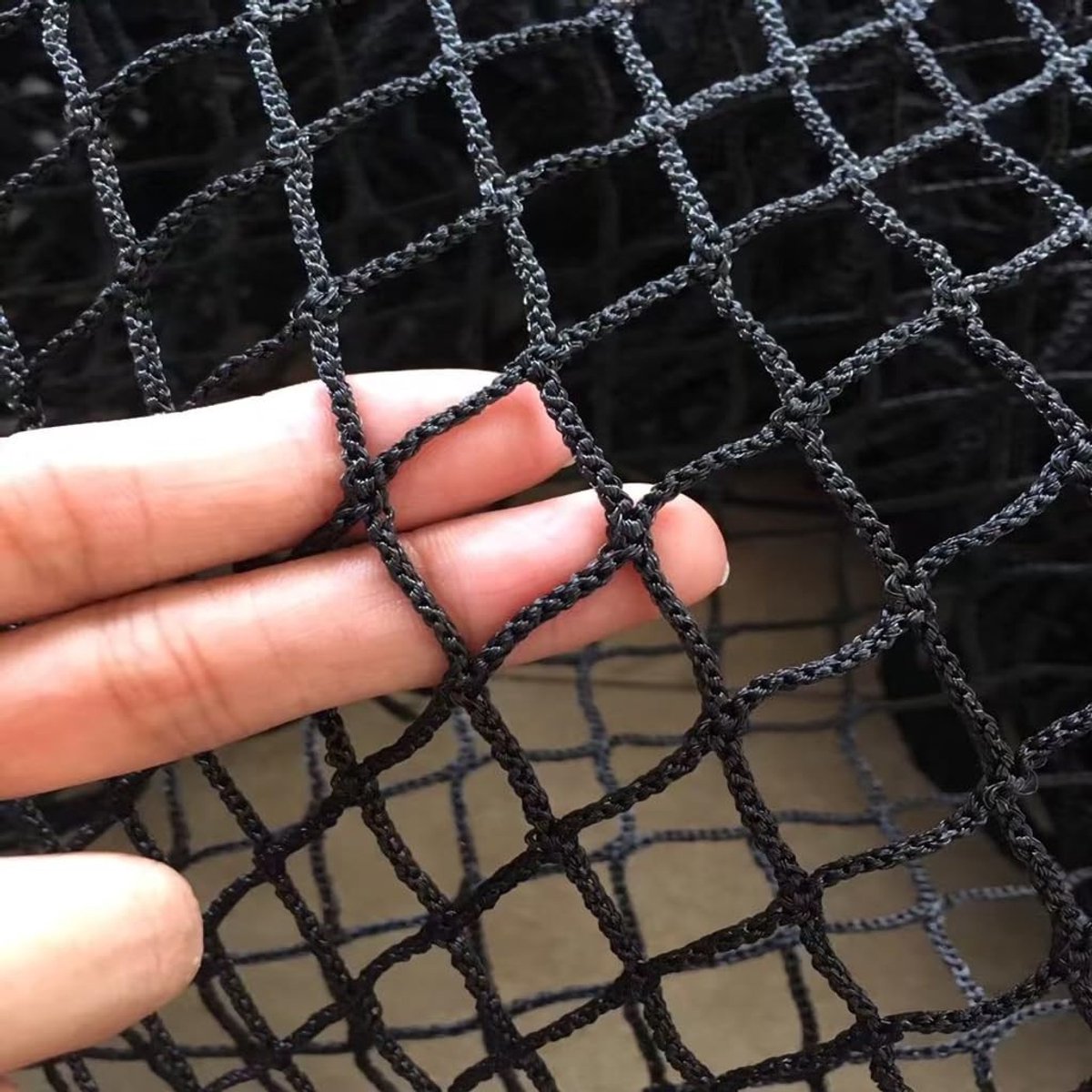 Solidchoice - Veiligheidsnet voor Kinderen en Huisdieren, Zwart Polyester