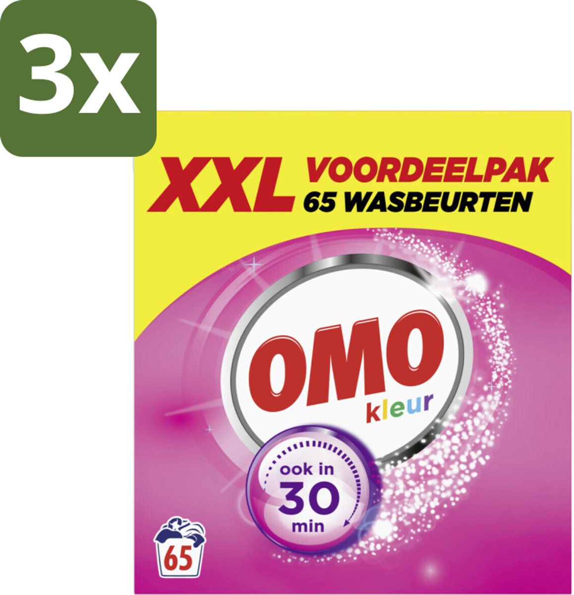 OMO Waspoeder Kleur 65 Wasbeurten 3,835 kg - Bulkverpakking - 3 stuks