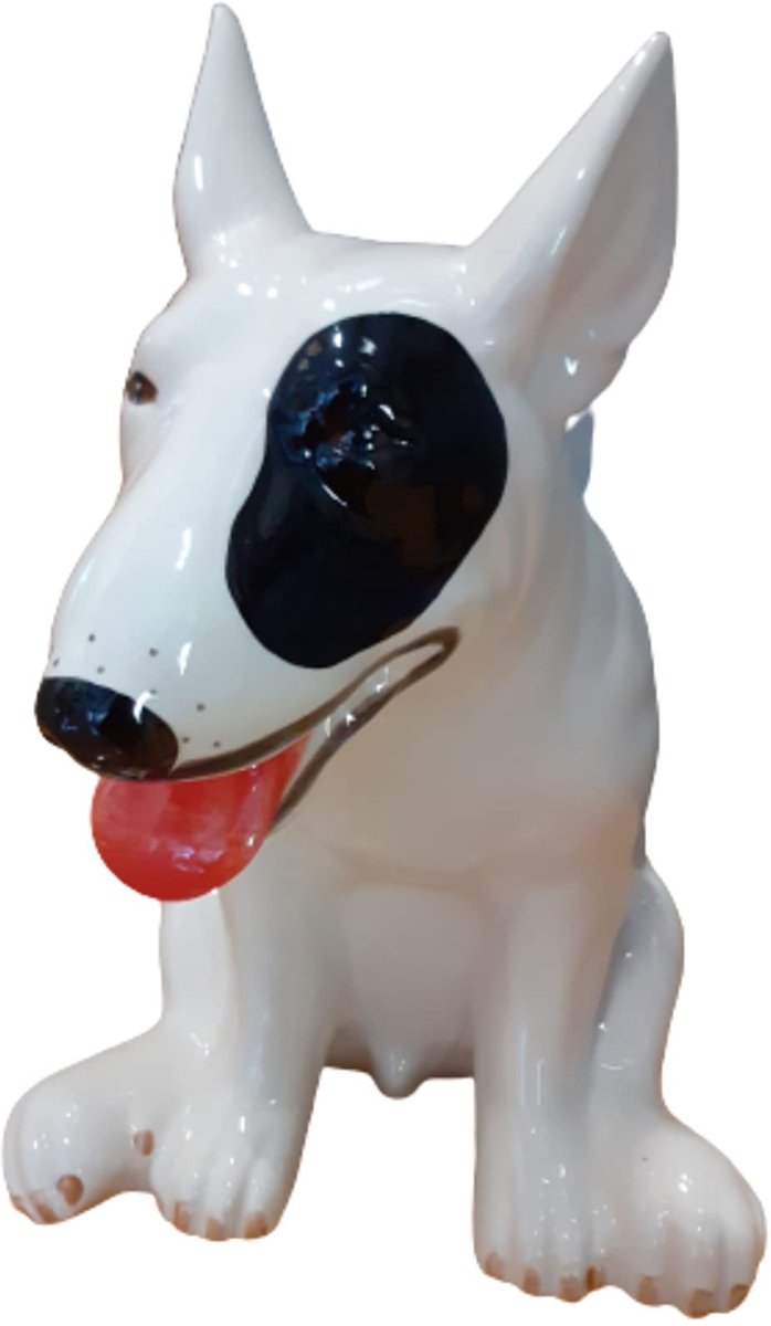 Solidchoice - Spaarpot Dierenmotief - Handgeschilderd Keramiek Bulterrier