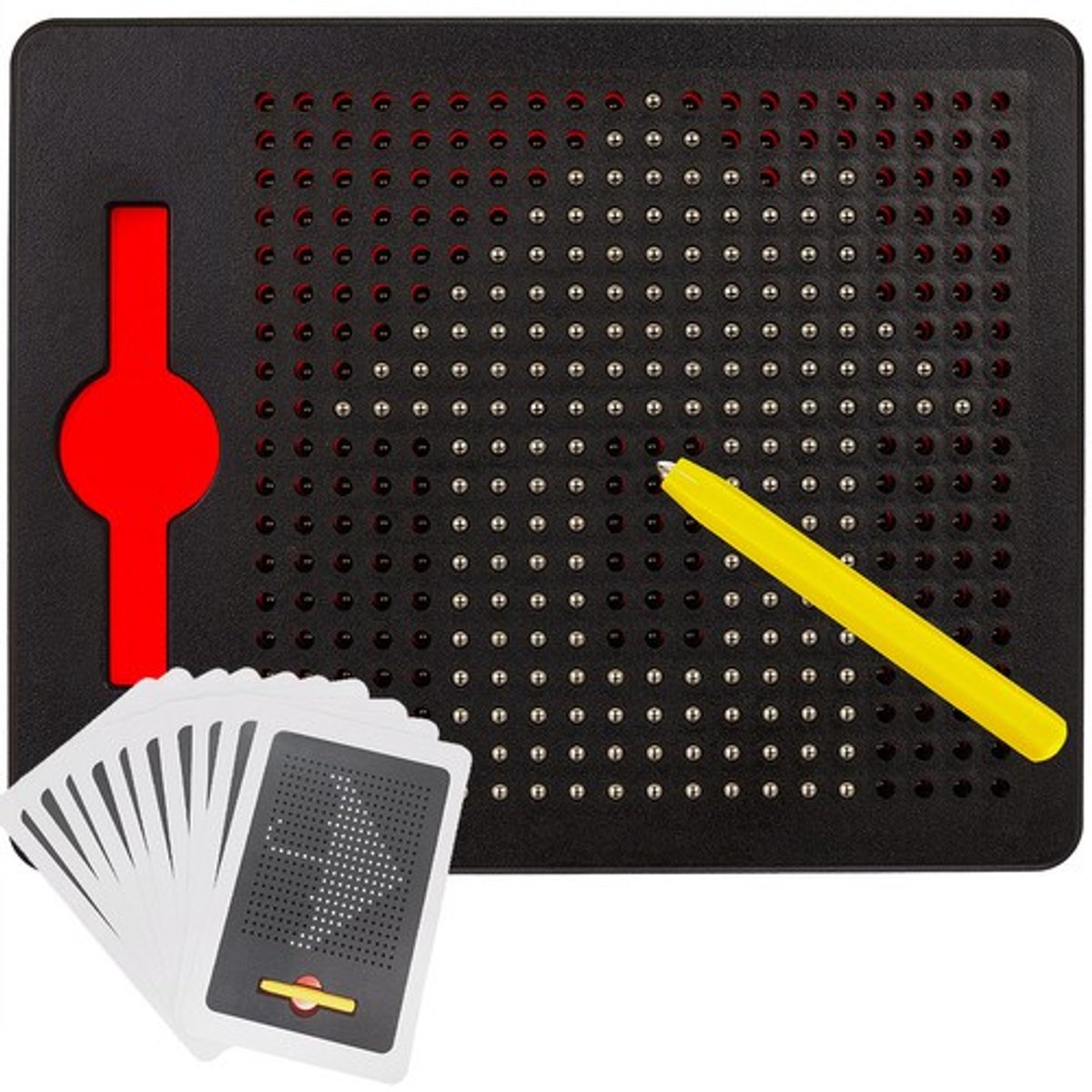 Magnetisch tekenbord - Pixel art - Tekenen met magneten - Magneetbord - Creatief speelgoed - Inclusief 10 voorbeeldkaarten - Kinderen - Speelgoed - Magnet drawing board - Jonyx