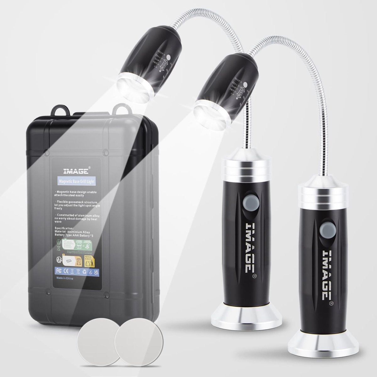 Solidchoice - Magnetische Grill Lampen met 360° Rotatie voor Barbecue