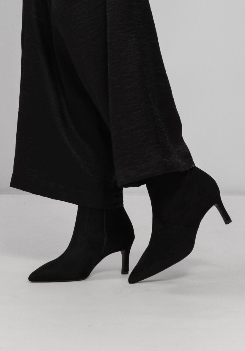 Unisa Lavoy Enkellaarsjes - Enkelboots met rits - Dames - Zwart - Maat 37