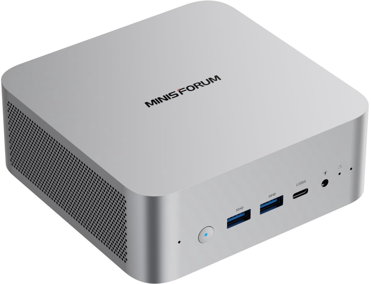 Mini PC MINISFORUM M1 Pro-125H, Intel Core Ultra 5 125H (14 kernen/18 threads, tot 4,5 GHz), 32 GB DDR5 RAM, 1 TB M.2 - ShopVlot