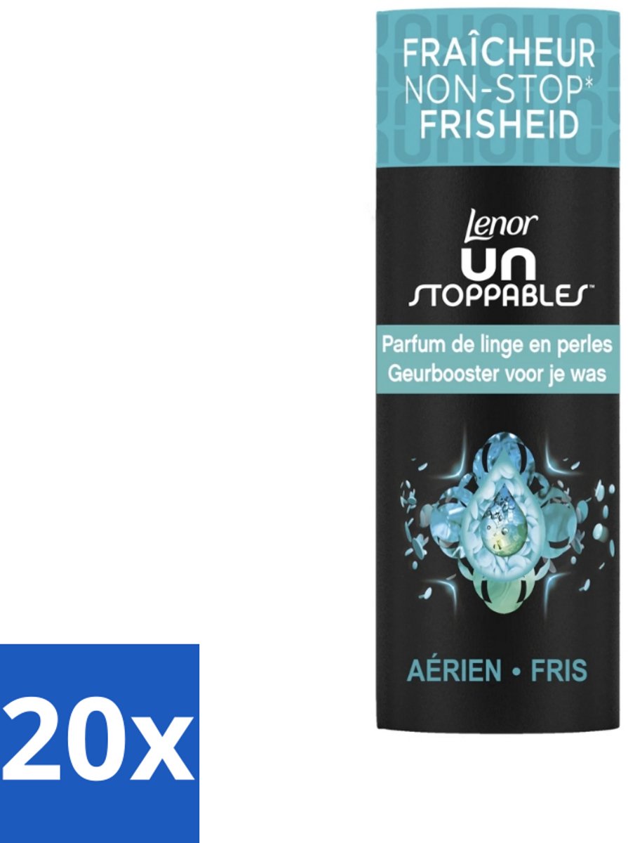 20 x Lenor Unstoppables - Geurbooster - Fris - 13 Wasbeurten - Geurbooster - Frisheid - Citrusgeur - Fruitige Geur - Bloemige Geur