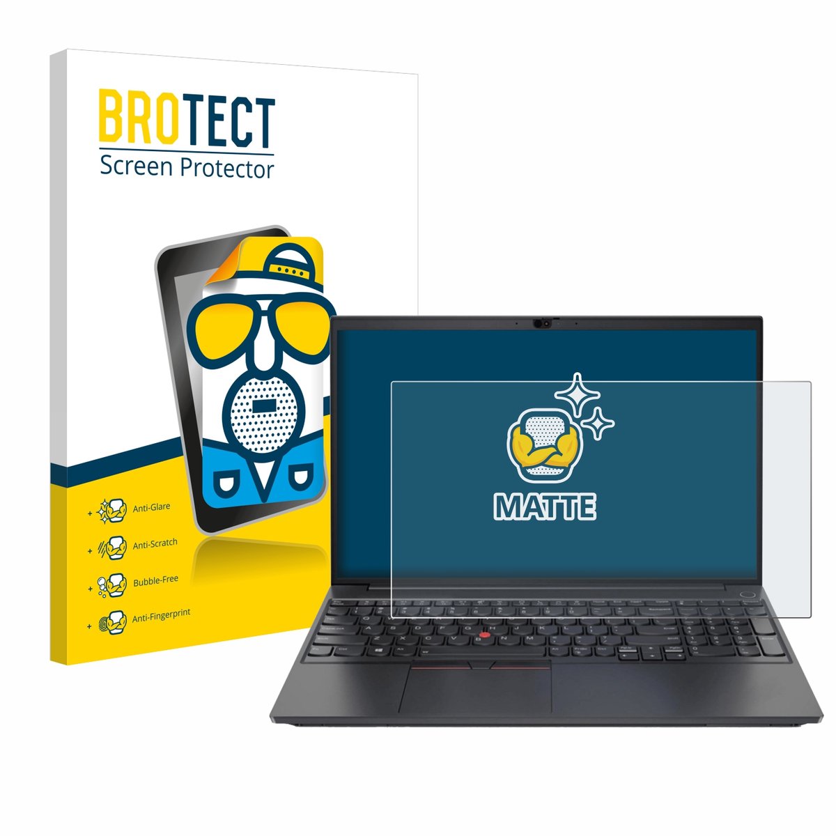 BROTECT - Screenprotector voor Lenovo ThinkPad E15 Gen 2 - Folie Beschermfolie matte