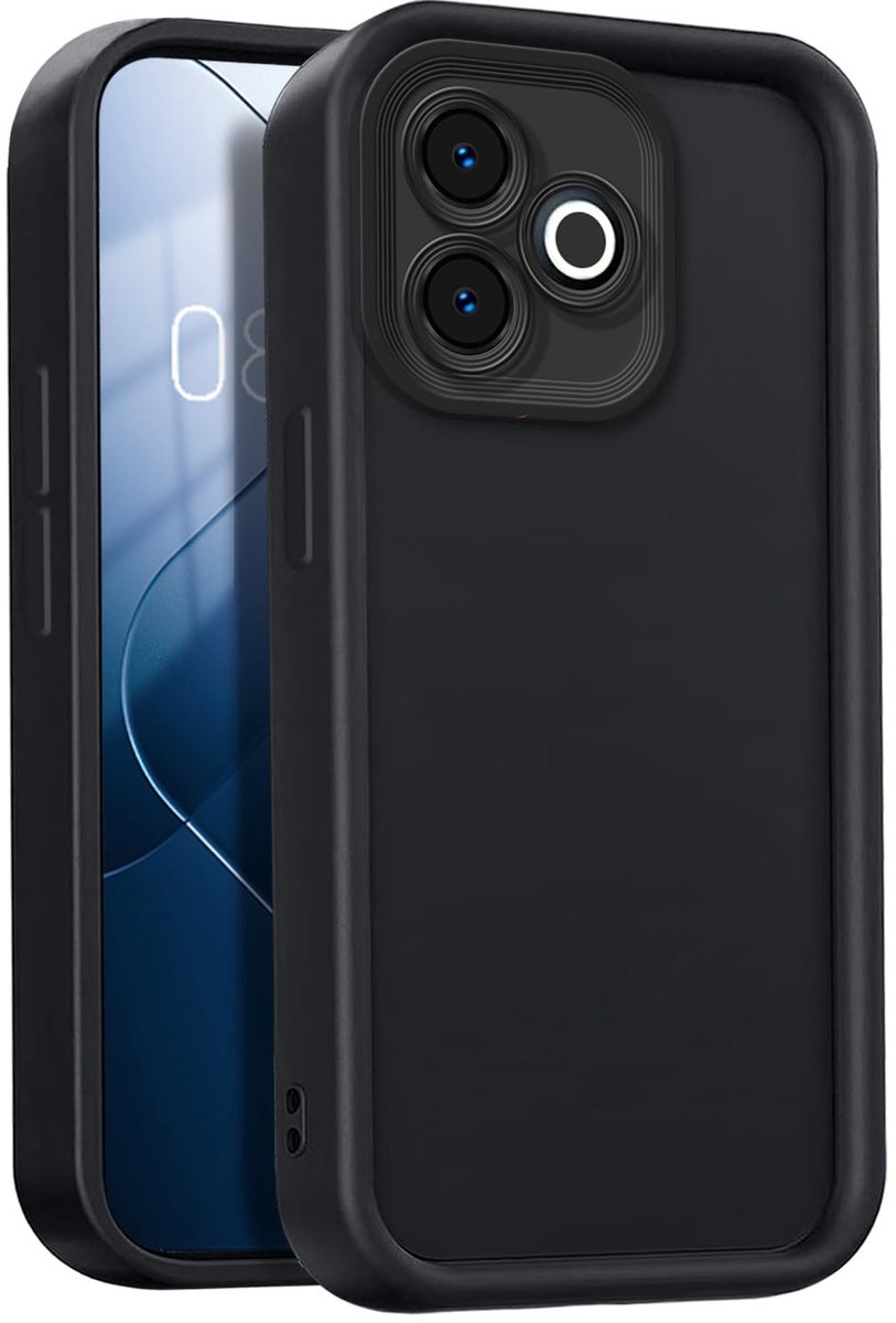Elzusha - Zachte Silicone TPU Case voor Smartphone met Volledige Bescherming - Zwart