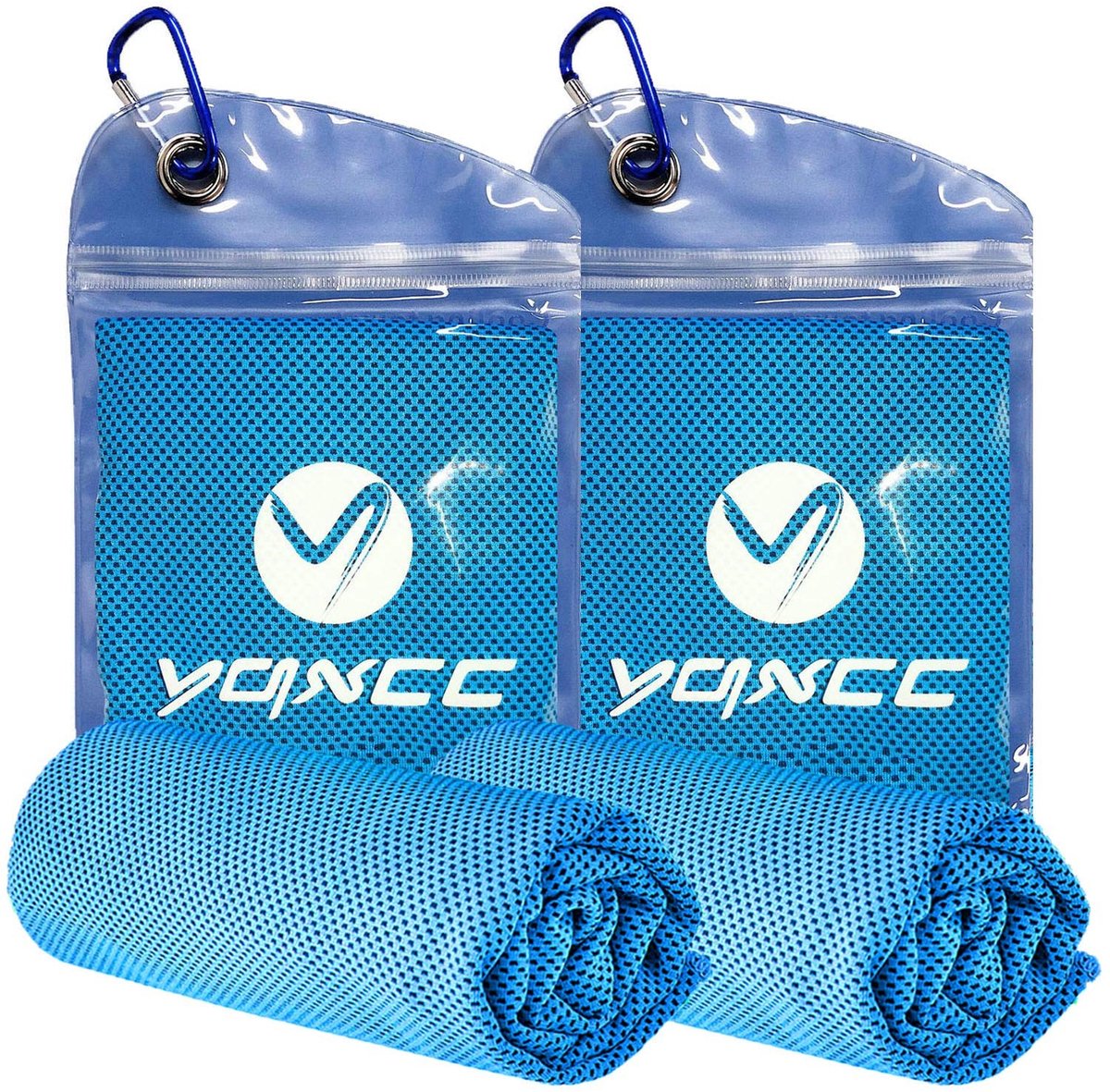 Elzusha - Set van 2 Koelende Handdoeken 120 x 30 cm van Microvezel voor Sport en Activiteiten