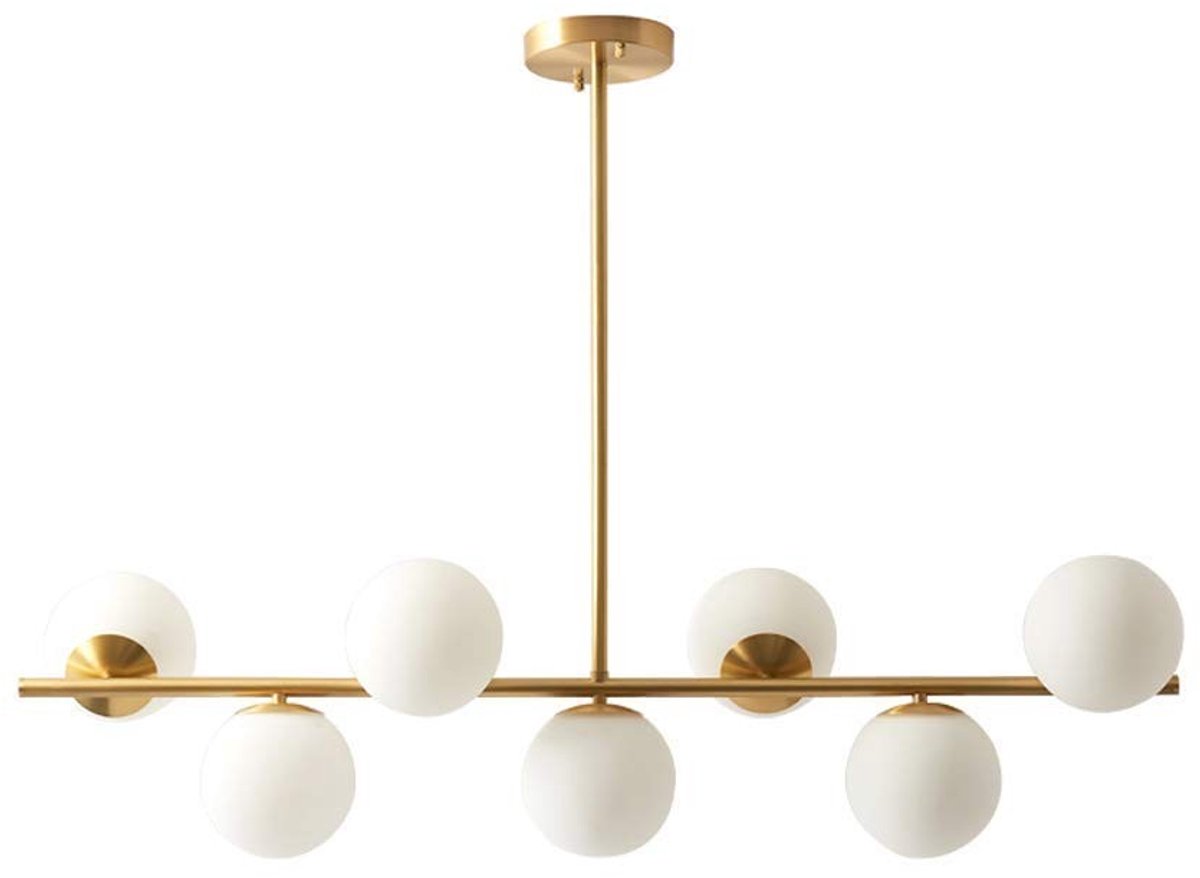 Elzusha - Moderne Gouden Kroonluchter met Witte Bol