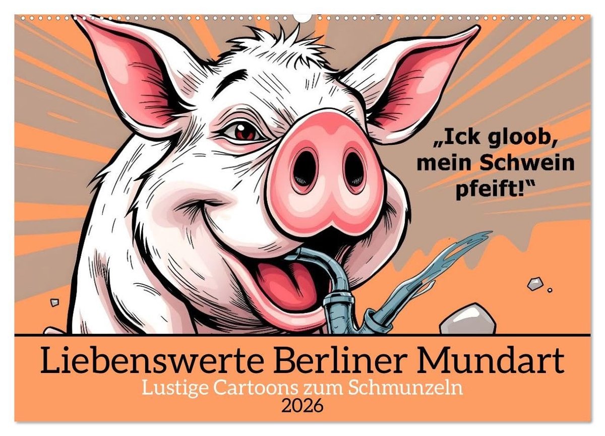 Elzusha - Wandkalender Berliner Mundart 2026