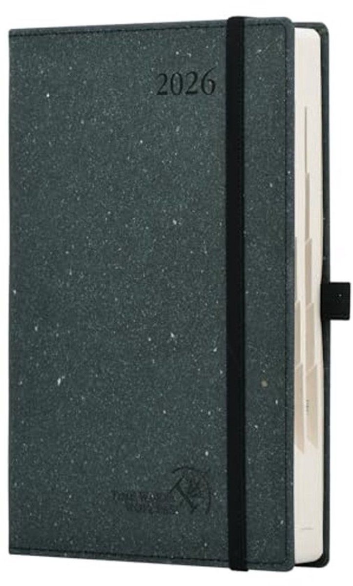 Dagelijkse Planner 2026 A5 - 1 Dag 1 Pagina Agenda met Harde Kaft en 80 GSM Papier